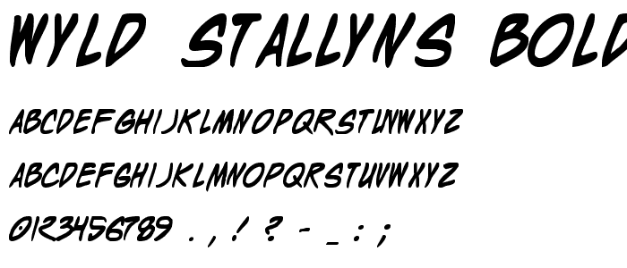 Wyld Stallyns Bold font